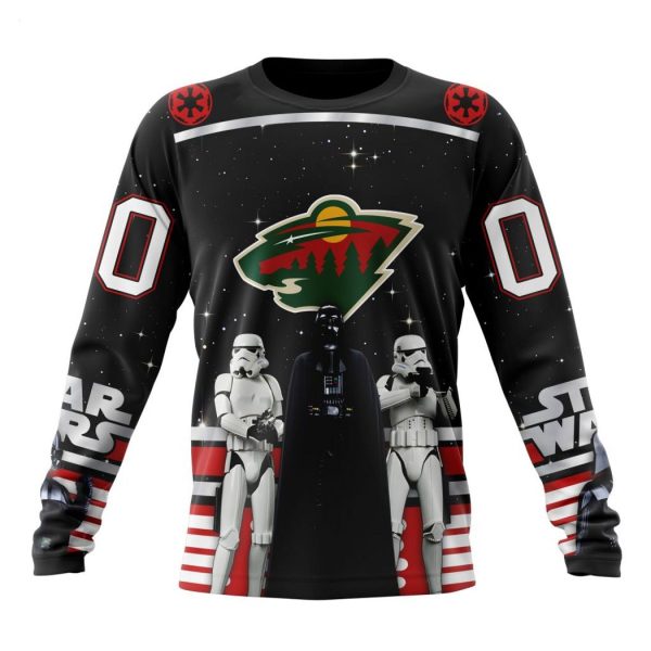 Personalized NHL Minnesota Wild Special Star Wars Design May The 4th Be With You Hoodie