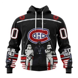 Personalized NHL Montreal Canadiens Special Star Wars Design May The 4th Be With You Hoodie