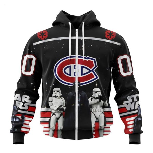 Personalized NHL Montreal Canadiens Special Star Wars Design May The 4th Be With You Hoodie