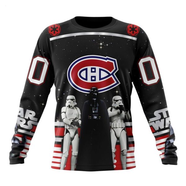 Personalized NHL Montreal Canadiens Special Star Wars Design May The 4th Be With You Hoodie