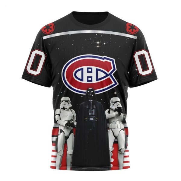 Personalized NHL Montreal Canadiens Special Star Wars Design May The 4th Be With You Hoodie