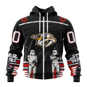 Personalized NHL Nashville Predators Special Star Wars Design May The 4th Be With You Hoodie