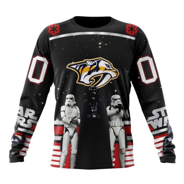 Personalized NHL Nashville Predators Special Star Wars Design May The 4th Be With You Hoodie