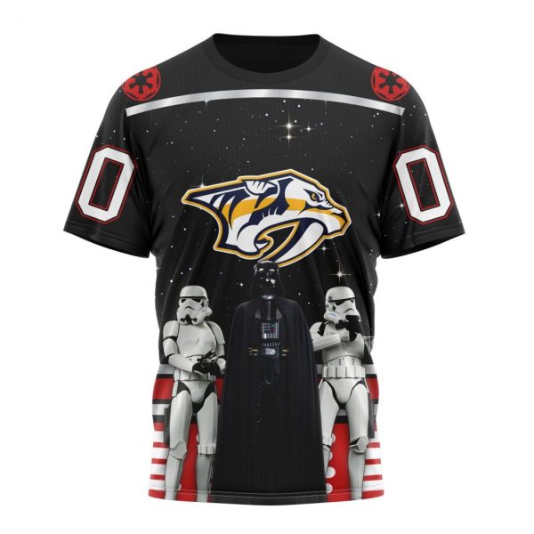 Personalized NHL Nashville Predators Special Star Wars Design May The 4th Be With You Hoodie