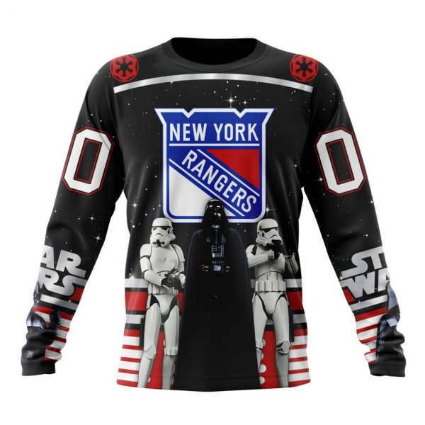 Personalized NHL New York Rangers Special Star Wars Design May The 4th Be With You Hoodie