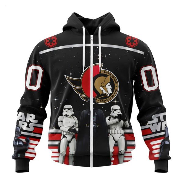 Personalized NHL Ottawa Senators Special Star Wars Design May The 4th Be With You Hoodie