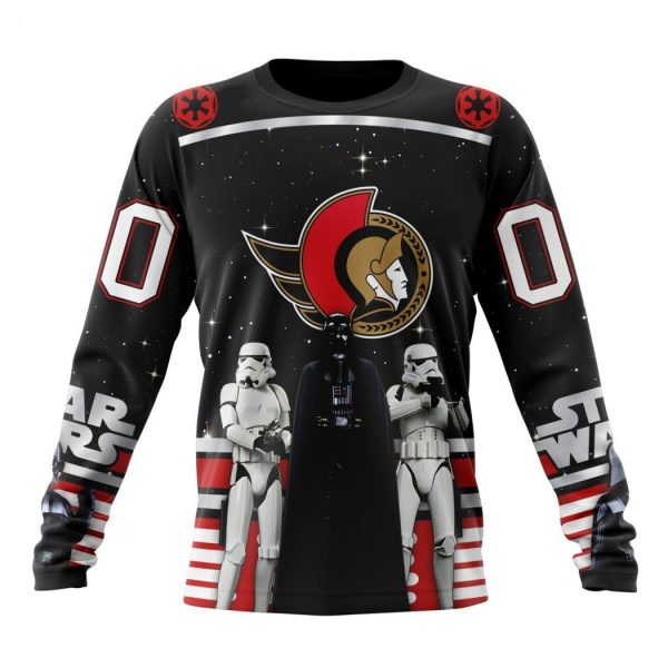 Personalized NHL Ottawa Senators Special Star Wars Design May The 4th Be With You Hoodie