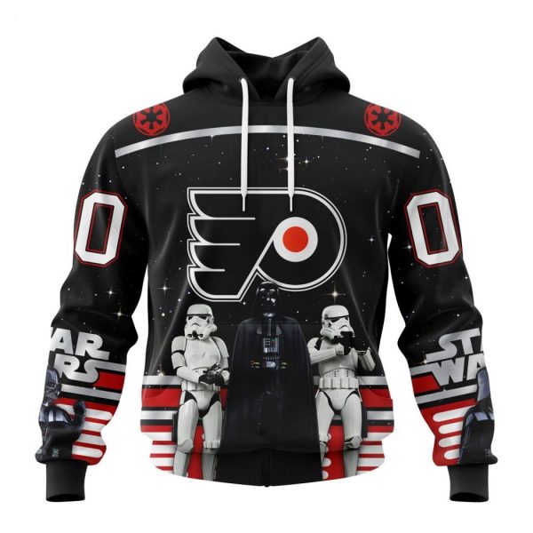 Personalized NHL Philadelphia Flyers Special Star Wars Design May The 4th Be With You Hoodie