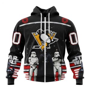 Personalized NHL Pittsburgh Penguins Special Star Wars Design May The 4th Be With You Hoodie
