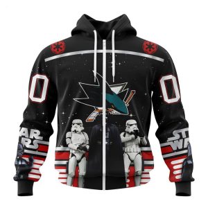 Personalized NHL San Jose Sharks Special Star Wars Design May The 4th Be With You Hoodie