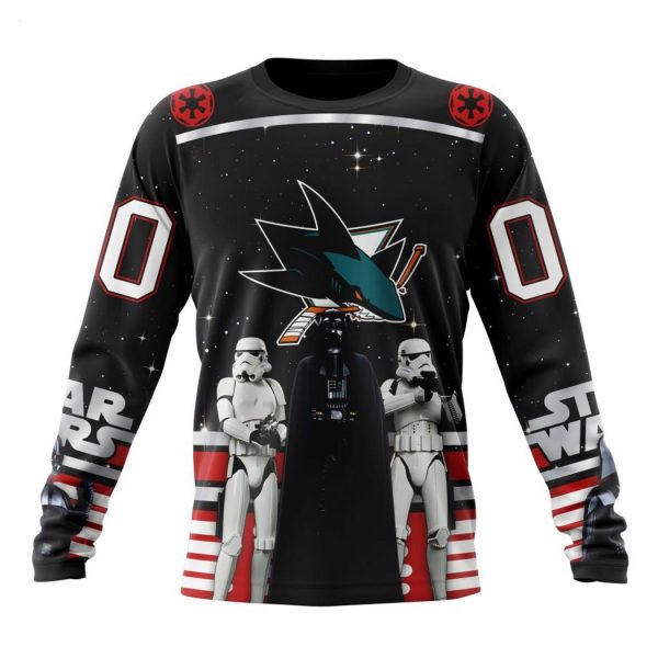 Personalized NHL San Jose Sharks Special Star Wars Design May The 4th Be With You Hoodie