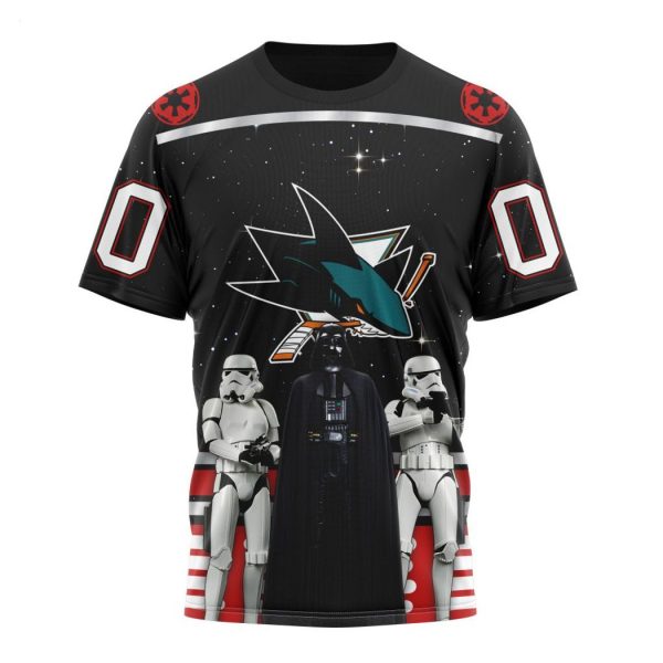 Personalized NHL San Jose Sharks Special Star Wars Design May The 4th Be With You Hoodie