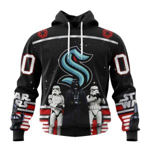 Personalized NHL Seattle Kraken Special Star Wars Design May The 4th Be With You Hoodie