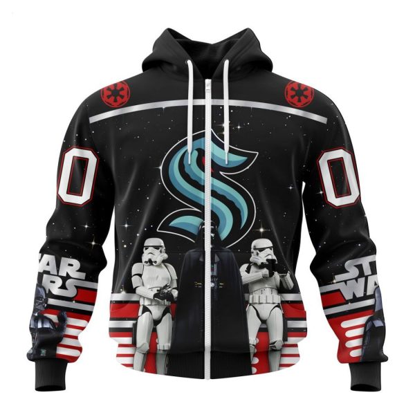 Personalized NHL Seattle Kraken Special Star Wars Design May The 4th Be With You Hoodie