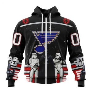 Personalized NHL St. Louis Blues Special Star Wars Design May The 4th Be With You Hoodie