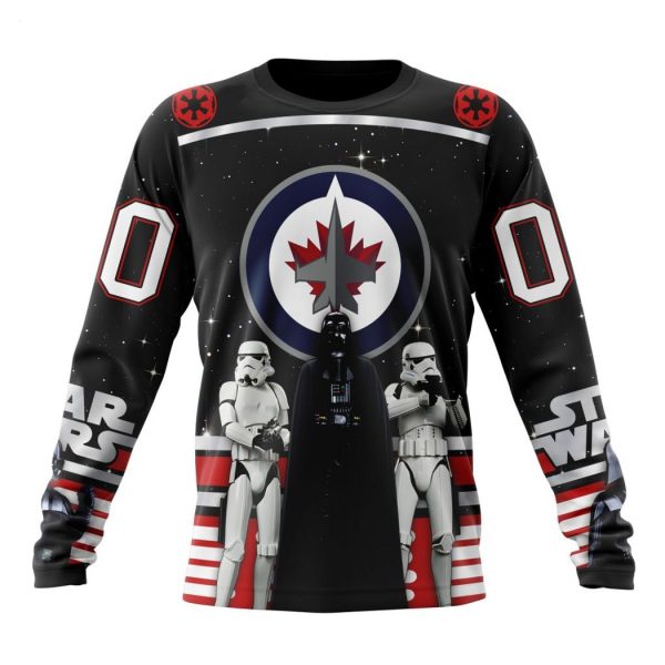 Personalized NHL Winnipeg Jets Special Star Wars Design May The 4th Be With You Hoodie