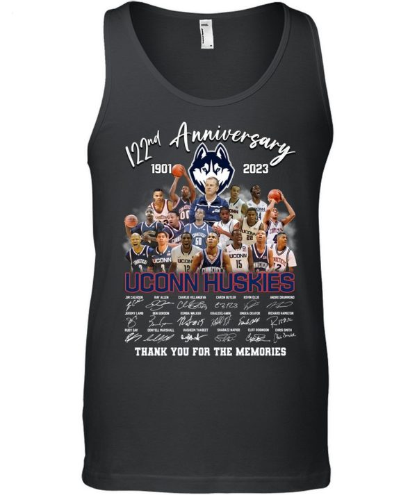 LIMITED EDITION 122nd Anniversary 1901 – 2023 Uconn Huskies Thank You For The Memories T-Shirt