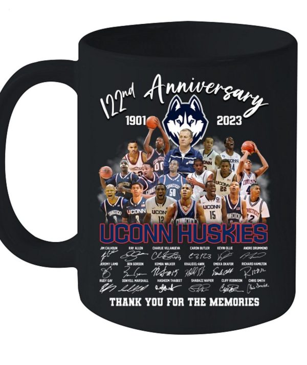 LIMITED EDITION 122nd Anniversary 1901 – 2023 Uconn Huskies Thank You For The Memories T-Shirt