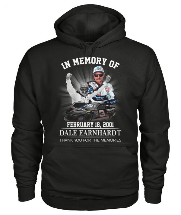 LIMITED EDITION In Memory Of February 18, 2001 Dale Earnhardt Thank You For The Memories T-Shirt