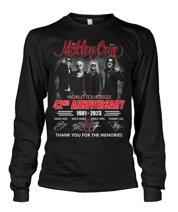 LIMITED EDITION Motley Crue World Tour 2023 42nd Anniversary