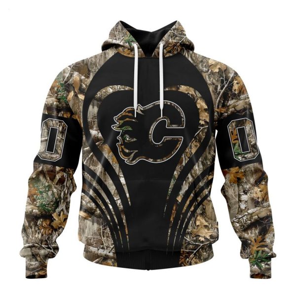 Personalized NHL Calgary Flames Special Camo Hunting Hoodie