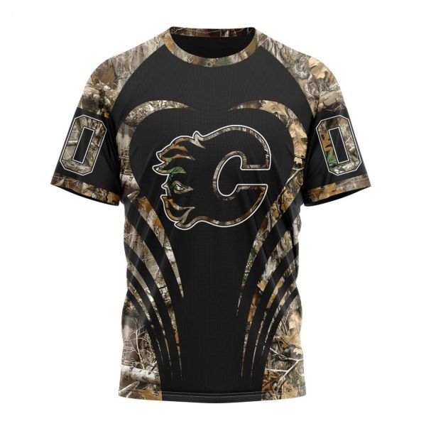 Personalized NHL Calgary Flames Special Camo Hunting Hoodie