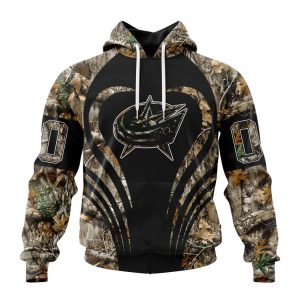 Personalized NHL Columbus Blue Jackets Special Camo Hunting Hoodie