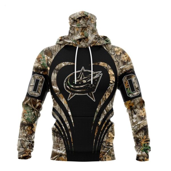 Personalized NHL Columbus Blue Jackets Special Camo Hunting Hoodie