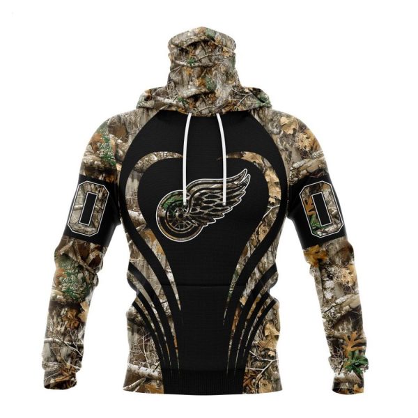 Personalized NHL Detroit Red Wings Special Camo Hunting Hoodie