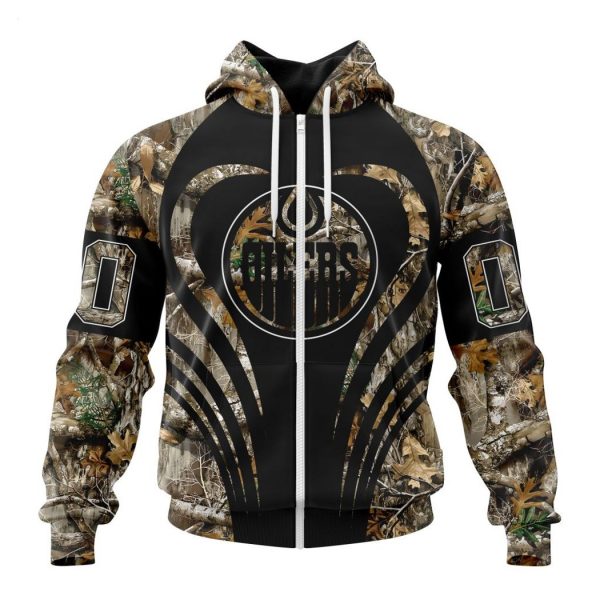 Personalized NHL Edmonton Oilers Special Camo Hunting Hoodie