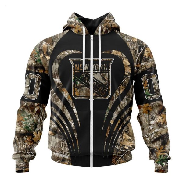 Personalized NHL New York Rangers Special Camo Hunting Hoodie