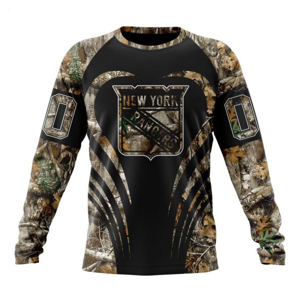 Personalized NHL New York Rangers Special Camo Hunting Hoodie