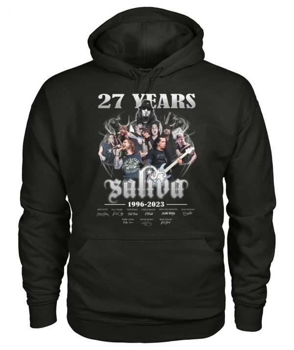 LIMITED EDITION 27 Years 1996 – 2023 Saliva Thank You For The Memories T-Shirt