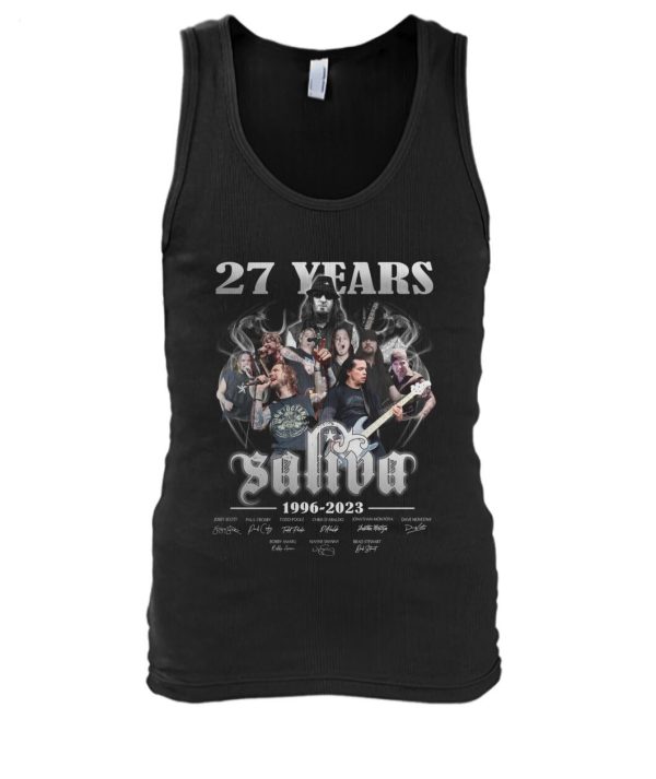 LIMITED EDITION 27 Years 1996 – 2023 Saliva Thank You For The Memories T-Shirt