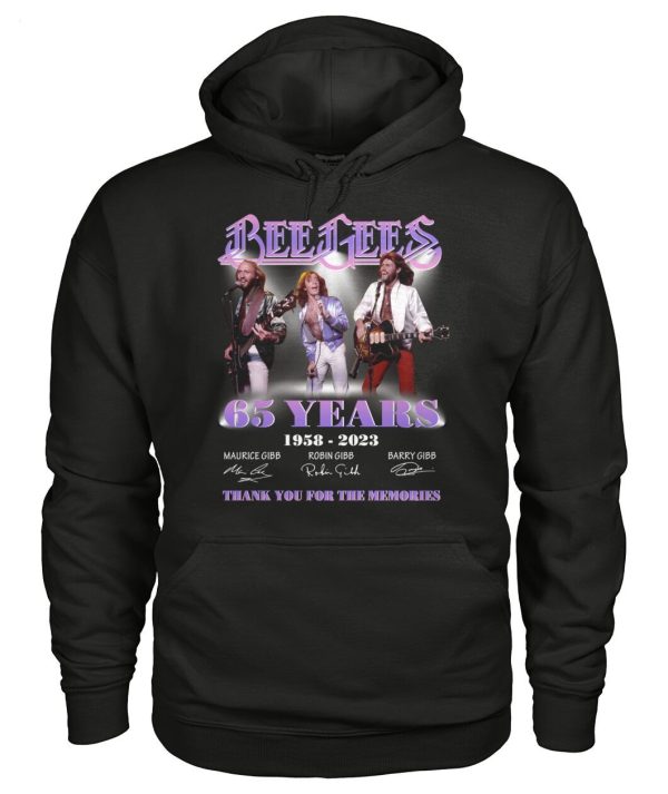 LIMITED EDITION Bee Gees 65 Years 1958 – 2023 Thank You For The Memories T-Shirt