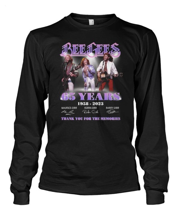 LIMITED EDITION Bee Gees 65 Years 1958 – 2023 Thank You For The Memories T-Shirt