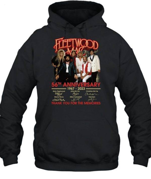 LIMITED EDITION Fleetwood Mac 56tht Anniversary 1967 – 2023 Thank You For The Memories T-Shirt