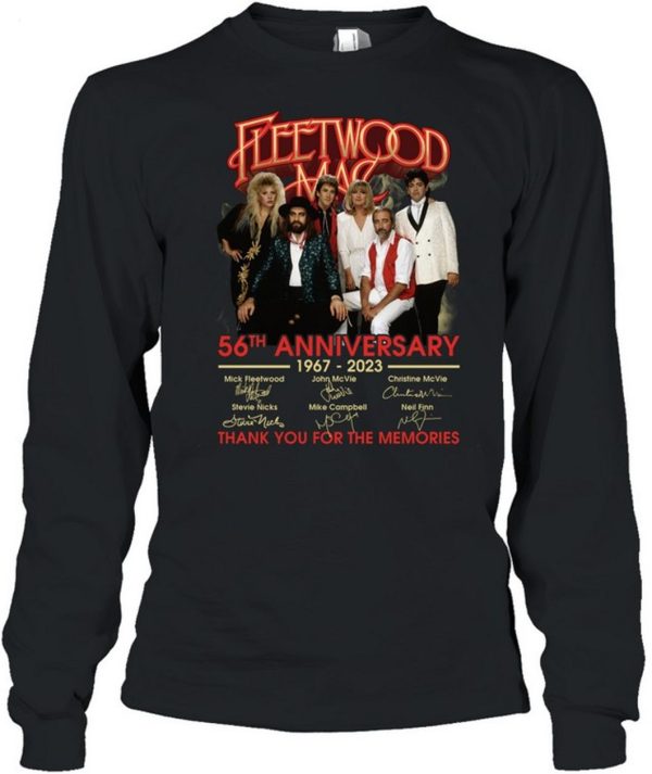 LIMITED EDITION Fleetwood Mac 56tht Anniversary 1967 – 2023 Thank You For The Memories T-Shirt