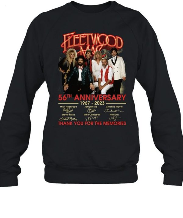 LIMITED EDITION Fleetwood Mac 56tht Anniversary 1967 – 2023 Thank You For The Memories T-Shirt