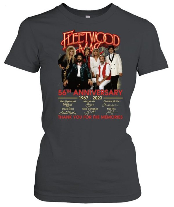 LIMITED EDITION Fleetwood Mac 56tht Anniversary 1967 – 2023 Thank You For The Memories T-Shirt