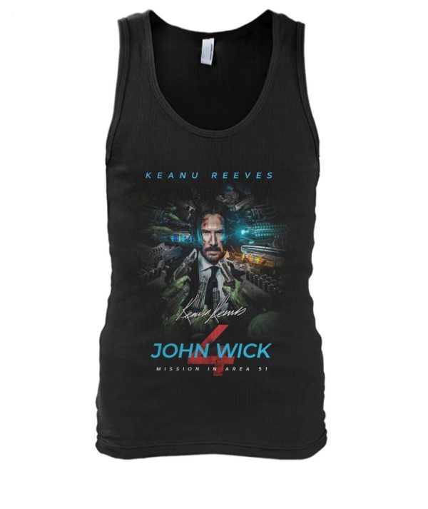 LIMITED EDITION Keanu Reeves John Wick Mission In Area 51 T-Shirt