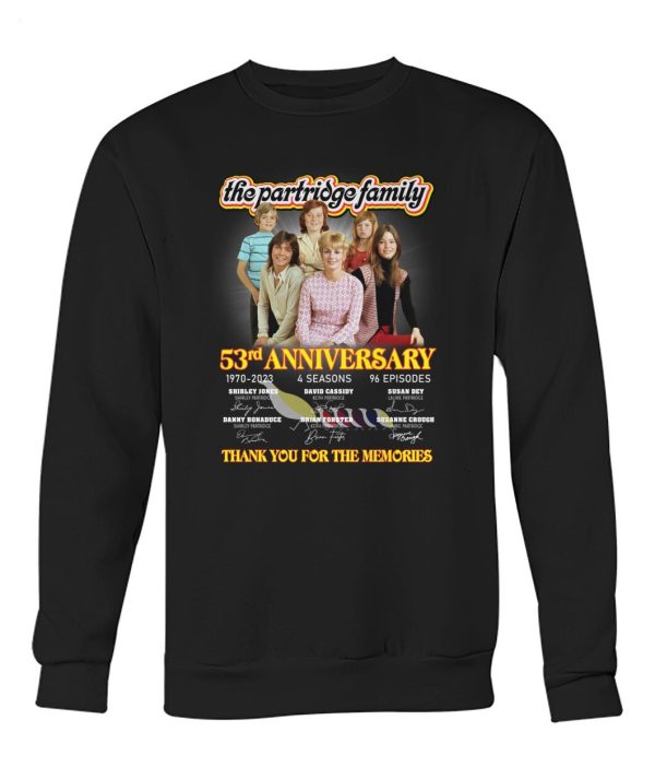 LIMITED EDITION The The Partridge Family 53rd Anniversary Thank You For The Memories T-Shirt