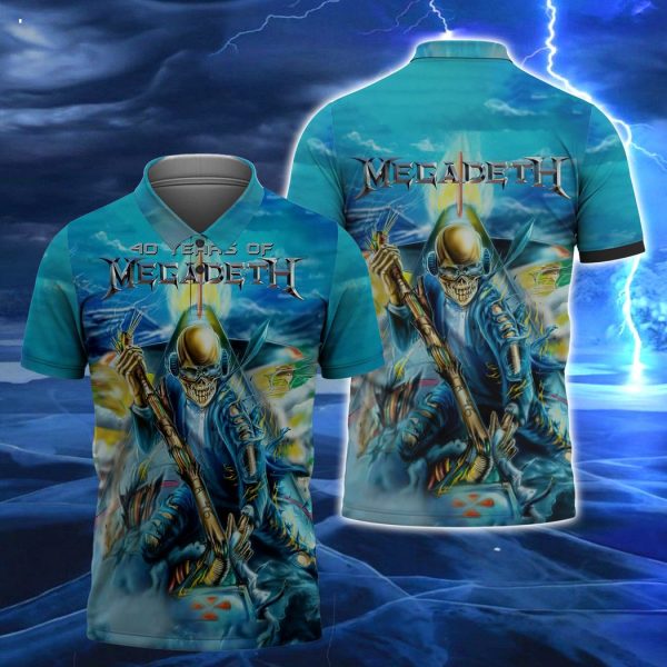 Megadeth Rock Band 40th Anniversary 1983-2023 Thank Memories 3D T-Shirt