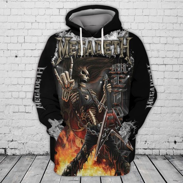 Megadeth Rock Band Symphony of Destruction 3D T-Shirt