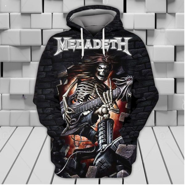 Megadeth Rock Band Wake Up Dead 3D T-Shirt