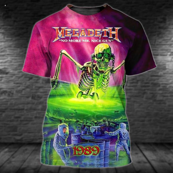 New Fashion Megadeth Band 3D T-Shirt
