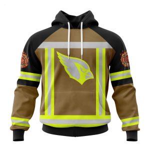 Personalized NFL Arizona Cardinals Special Firefighter Uniform Design T-Shirt