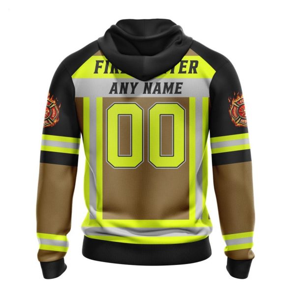 Personalized NFL Atlanta Falcons Special Firefighter Uniform Design T-Shirt