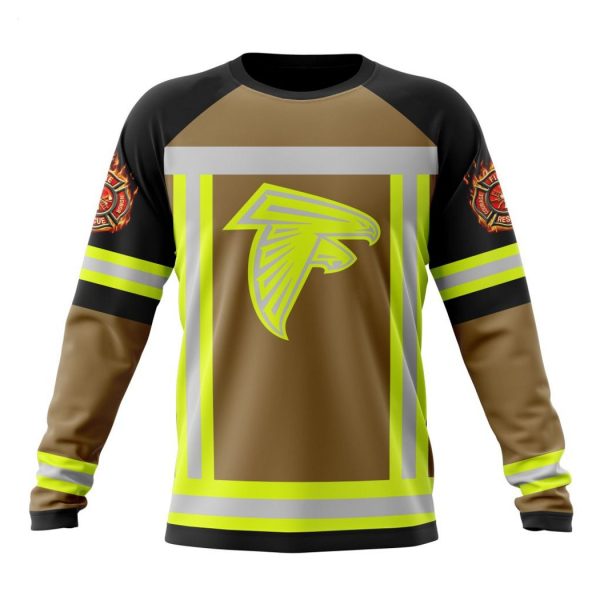 Personalized NFL Atlanta Falcons Special Firefighter Uniform Design T-Shirt