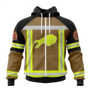 Personalized NFL Buffalo Bills Special Firefighter Uniform Design T-Shirt